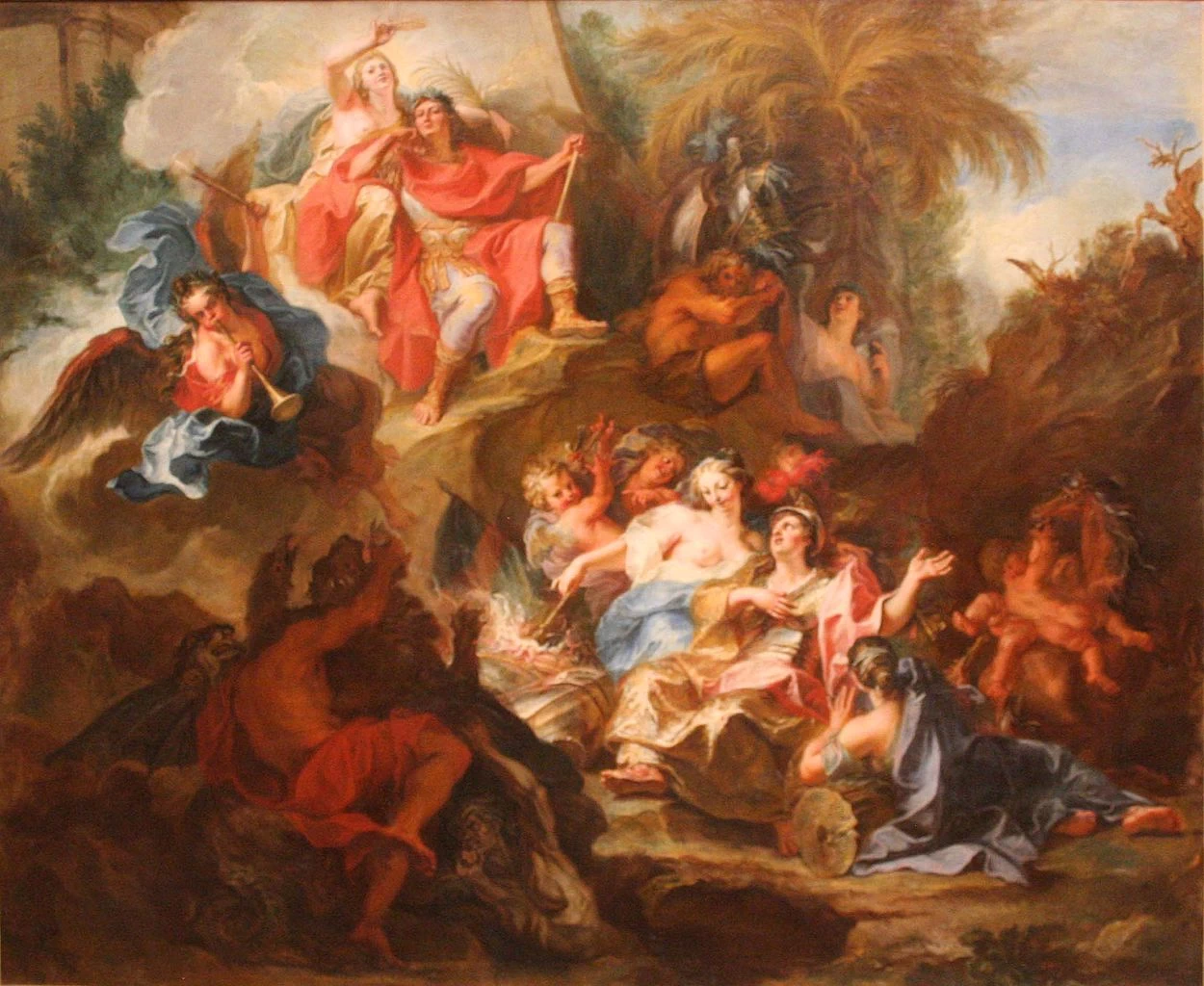 Luigi XIV riposa in seno alla gloria dopo la pace di Nimega - Musée Fabre, Montpellier